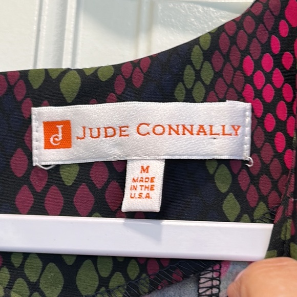 Jude Connally Monique Colorful Snake Pattern Dress sz.M - Picture 4 of 10